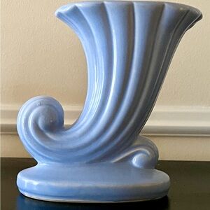 Art Deco USA Cornucopia Pottery Blue